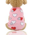 Hot Selling Cartoon Flannel To Keep Warm Teacup Dogs Small Milk Dogs Cats Teddy Clothes Vest Pet Products